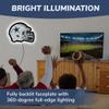 Evergreen NFL Dallas Cowboys Ultra-Thin LED Light Wall Sign Dcor | Full Size Replica Helmet | - 19.5 x 15 Inches | Made in the USA view 3