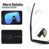 Bevi Sunglasses Polarized UV Protection with Flexible Lightweight Frame Shield Sunglasses for Men Women 2738C3 view 4