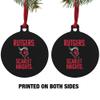 GRAPHICS & MORE Rutgers University Scarlet Knights Aluminum Holiday Christmas Tree Ornament - 3.0" (7.6 cm) x 3.37" (8.6 cm) view 2