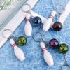 AUEAR, 8 Pack Bowling Pin Keychain Sport for Backpack DIY Craft Accesories view 4