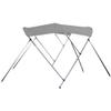STOPBYUS 7.6 oz Gray 3 Bow Round Tube Boat Bimini TOP Sunshade Compatible for BAYLINER Capri 1800 BOWRIDER 1993 view 1