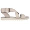 TOMS Women's Sidney Tread Leather and Suede Flat Sandal, Putty, 7 view 1