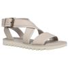 TOMS Women's Sidney Tread Leather and Suede Flat Sandal, Putty, 7 view 2