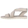 TOMS Women's Sidney Tread Leather and Suede Flat Sandal, Putty, 7 view 3
