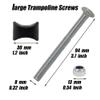 16 Pack 8mm x 94mm Steel Trampoline Screws - Long Screw Replacement Parts for Enhanced Stability view 2