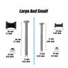 16 Pack 8mm x 94mm Steel Trampoline Screws - Long Screw Replacement Parts for Enhanced Stability view 3
