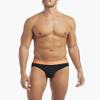 2(X)IST Mens Essential Cotton No Show 3-pack Briefs, Black-aruba Blue/Blue Bell/Peach Pie Waistband, X-Large US view 2