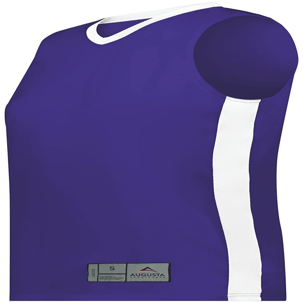 Ladies Match-Up Basketball Jersey Purple/White XS