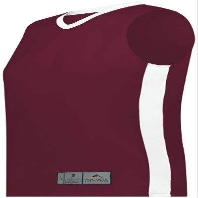 Ladies Match-Up Basketball Jersey Maroon/White S