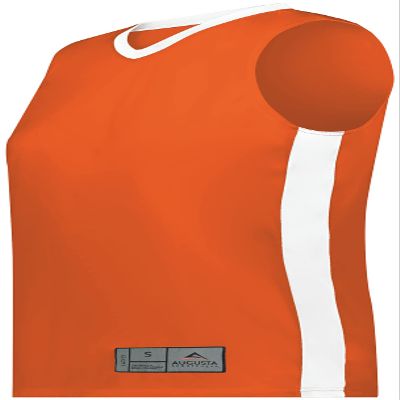 Ladies Match-Up Basketball Jersey Orange/White XS