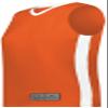 Ladies Match-Up Basketball Jersey Orange/White XS