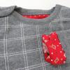 HonestBaby Holiday Outfit Sets Tops and Bottoms 100% Organic Cotton for Baby and Toddler Boys, Unisex, Fair Isle Red, Newborn view 4