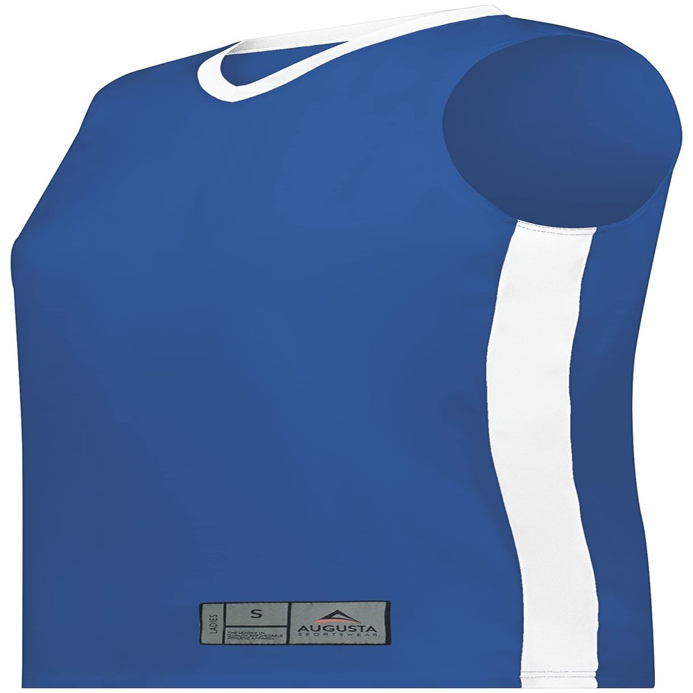 Ladies Match-Up Basketball Jersey Royal/White XL