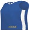 Ladies Match-Up Basketball Jersey Royal/White XL