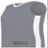 Ladies Match-Up Basketball Jersey Graphite/White L view 1