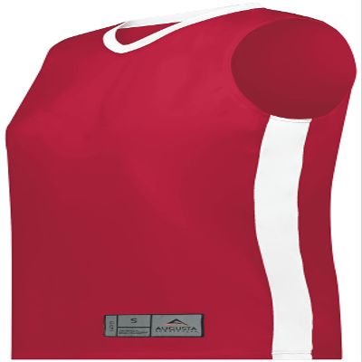 Ladies Match-Up Basketball Jersey Scarlet/White XL