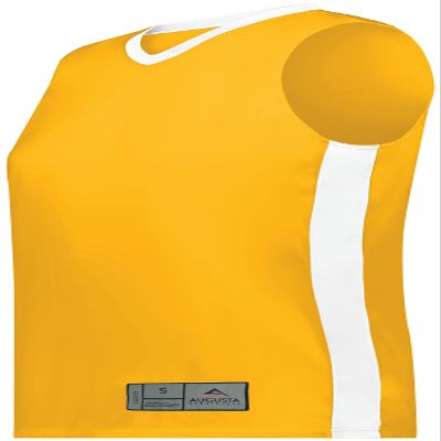 Ladies Match-Up Basketball Jersey Gold/White L