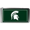 Siskiyou Sports NCAA Michigan State Spartans Weekend Bi-fold Wallet & Color Money Clip, Black, One Size view 4