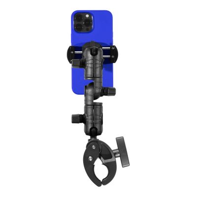 iBOLT Moto-Vise IncrediBOLT 360 Clamp Heavy Duty Handlebar/Post/Pole/Rail Mount for Watersports, Kayaking, Fishing, Off-Roading Etc. for All Phones 2 to 4 inches Wide