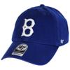 47 Brooklyn Dodgers Royal Blue Clean Up Adjustable Cap - MLB, Relaxed Fit, Vintage Throwback Baseball Dad Hat One Size view 1