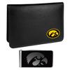 Siskiyou Sports NCAA Iowa Hawkeyes Weekend Bi-fold Wallet & Black Money Clip, Black, One Size view 1