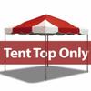 10' x 10' Replacement PVC Vinyl Tent Top | Red | Compatible with Party Tents Direct Weekender West Coast Frame Tent | Waterproof | UV Resistant | Heavy Duty view 2