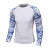 YONGHS Men's Splice UV Sun Protection UPF 50+ Skins Rash Guard Long Sleeves Compression Shirts Top Type A X-Large view 1