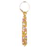 Spring Notion Boys' Cotton Floral Print Zipper Neckties in Trendy Colors, 68-Pink Yellow Large view 1