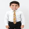 Spring Notion Boys' Cotton Floral Print Zipper Neckties in Trendy Colors, 68-Pink Yellow Large view 3