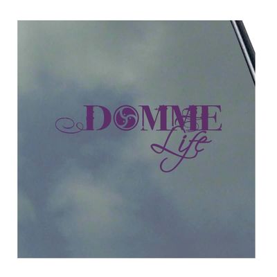 Domme Life Vinyl Sticker Decal BDSM Dominatrix Kinky Love Master Sub Safe Word Kitten