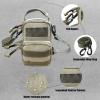 Roaring Fire Tinder Tactical Molle Utility Pouch, EDC Tool Organizer Pouch with Removable Sling Strap. Modular Organizer Pouches for Every Day Carry, Hiking, Camping (FDE) view 4