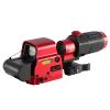 558+G33 Sight, Optical Holographic Hybrid Sight with G33 Magnifier, 558 Green/Red Dot Reflex Sight Scope + G33 3X Magnifying Glass Combo, Quick Release Rollover Multiplier, for 20mm Rail Mount (Red) view 1