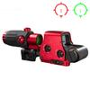 558+G33 Sight, Optical Holographic Hybrid Sight with G33 Magnifier, 558 Green/Red Dot Reflex Sight Scope + G33 3X Magnifying Glass Combo, Quick Release Rollover Multiplier, for 20mm Rail Mount (Red) view 2