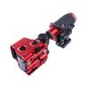 558+G33 Sight, Optical Holographic Hybrid Sight with G33 Magnifier, 558 Green/Red Dot Reflex Sight Scope + G33 3X Magnifying Glass Combo, Quick Release Rollover Multiplier, for 20mm Rail Mount (Red) view 4