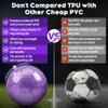 Size 4 Soccer Ball Glitter Pink - Kids Aged 4-6 6-8 8-12 Outdoors Sports Training Ball Recreation Playing Ball Teens Girls Children Youth Back to School Birthday (Glitter Purple, Size 4) view 3