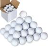Jerify 50 Pcs Practice Golf Balls Bulk 45g Solid Rubber Golf Training Balls High Bounce Performance for Hit Away Swing Driving Range Indoor Outdoor Training(White) view 1