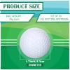 Jerify 50 Pcs Practice Golf Balls Bulk 45g Solid Rubber Golf Training Balls High Bounce Performance for Hit Away Swing Driving Range Indoor Outdoor Training(White) view 2