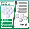 Jerify 50 Pcs Practice Golf Balls Bulk 45g Solid Rubber Golf Training Balls High Bounce Performance for Hit Away Swing Driving Range Indoor Outdoor Training(White) view 3
