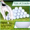 Jerify 50 Pcs Practice Golf Balls Bulk 45g Solid Rubber Golf Training Balls High Bounce Performance for Hit Away Swing Driving Range Indoor Outdoor Training(White) view 4