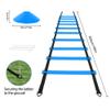 HOTOOLME Speed Agility Training Equipment Set - Includes Agility Ladder, Running Parachute, 8 Resistance Bands,20 Cones, 4 Hurdles, Jump Rope for Training Football, Soccer, Basketball Athletes view 4