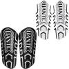 Uantc Soccer Shin Guards - Shin Guards Soccer Youths 2 Pairs - Kids Soccer Shin Guards Cushion Protection Reduce Shocks and Injuries - Shin Guards for Soccer Kids/Adults/Girls/Boys Blackwhite M view 1