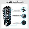 Uantc Soccer Shin Guards - Shin Guards Soccer Youths 2 Pairs - Kids Soccer Shin Guards Cushion Protection Reduce Shocks and Injuries - Shin Guards for Soccer Kids/Adults/Girls/Boys Blackwhite M view 2