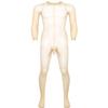 Sywiyi Mens Stretchy Sheer Mesh Bodystocking Long Sleeve Closed Toe Ultra-Thin Full Body Pantyhose Nude A One Size view 1