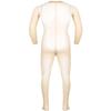 Sywiyi Mens Stretchy Sheer Mesh Bodystocking Long Sleeve Closed Toe Ultra-Thin Full Body Pantyhose Nude A One Size view 2