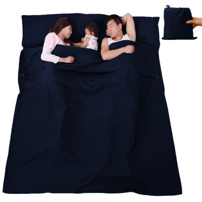 V VILISUN Sleeping Bag Liner, Lightweight Portable, Soft Travel and Camping Sheet, with Compact and Carry Bag, for Travel, Hotel