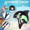 Kids Toddler Bike Helmet, Adjustable and Multi-Sport for Child Infant Baby, 2 Sizes for Age 1-3-5 Years Boys Girls (Black Shark, Small) view 3