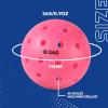 A11N S40 Outdoor Pickleball Balls- USA Pickleball Approved for Tournament Play, 3/6/12/50-Pack, Neon Green/Fuchsia/Tangerine view 3