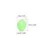 PATIKIL 7x5mm Luminous Fishing Beads, 200 Pieces Soft Plastic Glow Fishing Bait Eggs Rig Bead Tackle Tool Oval, Green view 2