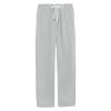Maiyifu-GJ Men's Drawstring Linen Cotton Pants Lightweight Summer Beach Yoga Pant Elastic Waist Casual Loose Fit Trousers (Grey,XX-Large) view 1