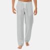 Maiyifu-GJ Men's Drawstring Linen Cotton Pants Lightweight Summer Beach Yoga Pant Elastic Waist Casual Loose Fit Trousers (Grey,XX-Large) view 2